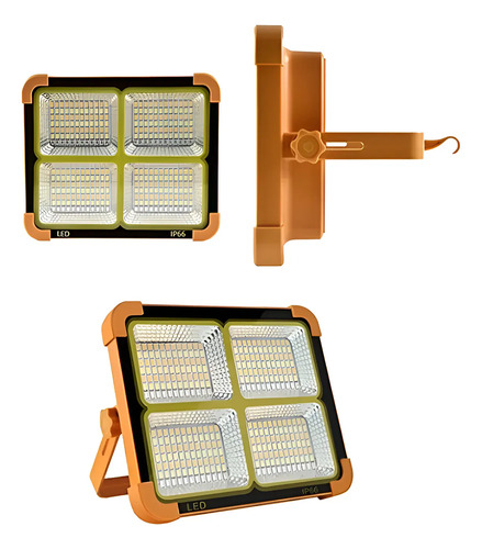 Foco Reflector Led Recargable Solar Y Usb 10w - Maria