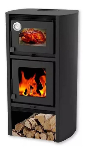 Calefactor Estufa Horno Doble Combustión Metavila Kit Techo - Imagen 5