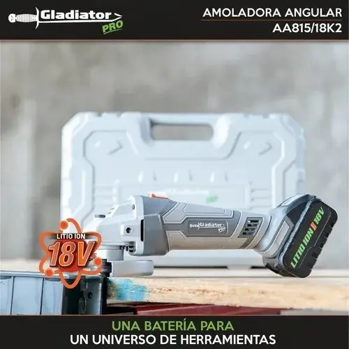 Amoladora A Bateria Gladiator Pro 18v - Imagen 4