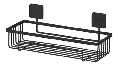 Soporte Multifuncion Para Baño Higiene Personal Negro Mate
