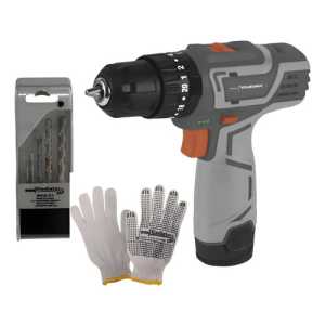 Taladro 12v Tpg610/12c1 + Mecha + Guantes Gladiator