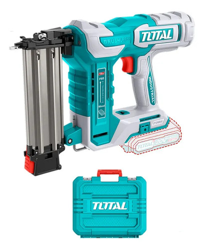 Clavadora Inalámbrica Total Para Madera, Motor Sin Carbones - Con 1000 Clavos De 50mm Y Maletín - No Incluye Batería Ni Cargador - Tcbnli5005