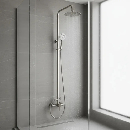 Monocomando Ducha C/barra Cromado Acero Inox - Imagen 4