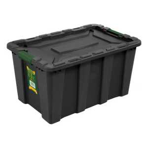 Contenedor Plastico Apilable 40l Negro Jadever Jdtb3340
