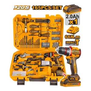 Kit Atornillador Percutor 20v (cidli20668) En Valija C/bat