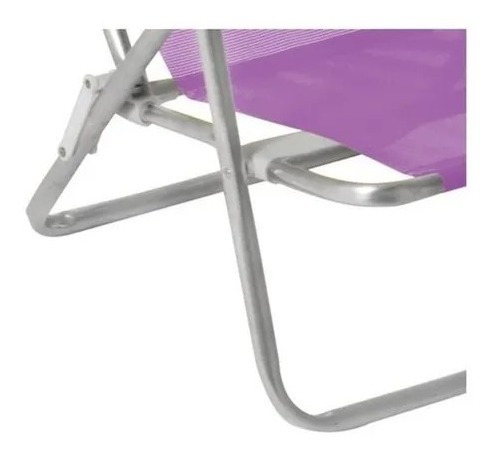 Silla Playa Reposera Aluminio Mor 8 Posiciones Sannet - Imagen 4
