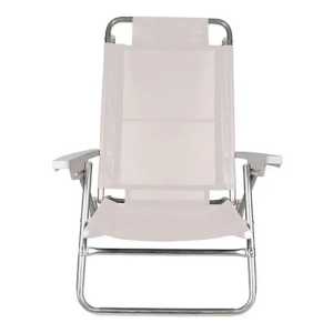 Mor Summer Reposera 6 Posiciones Respaldo Alto Color Blanco