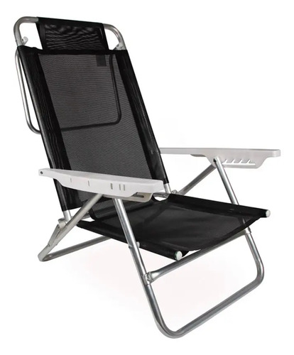 Reposera Aluminio Silla Posiciones Camping Playa Maria