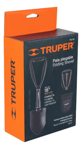 Pala Plegable 18'' Truper PLE-18 Color Negro - Imagen 6