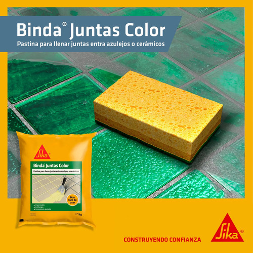 Pastina Binda Juntas Sika 17 Colores Cerámicas X 1 Kg - Imagen 2