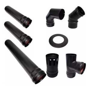 Kit Completo De Caños Para Calefactor A Pellet Warm