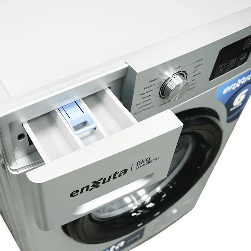 Lavarropa Enxuta 6 Kg Digital Silver Lenx0650ds 1000 Rpm Plateado - Imagen 3