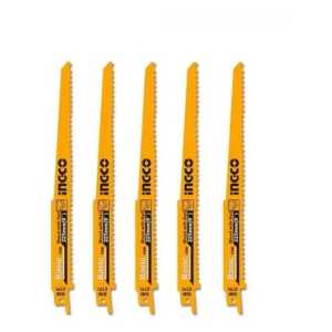 Set 5 Sierras Para Sierra Sable Largas 225 Mm Madera Ingco