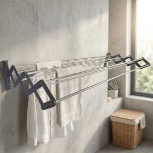 Tendedero Tender Ropa Extensible Aluminio 120 Cm Mor