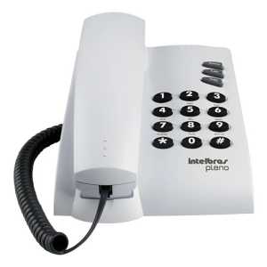 Teléfono Intelbras Com Fio Pleno Fijo - Color Gris Ártico