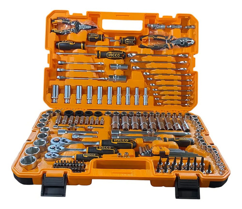 Set Kit 156 Herramientas Maletin Ingco Cromo Vanadio Racing - Imagen 3