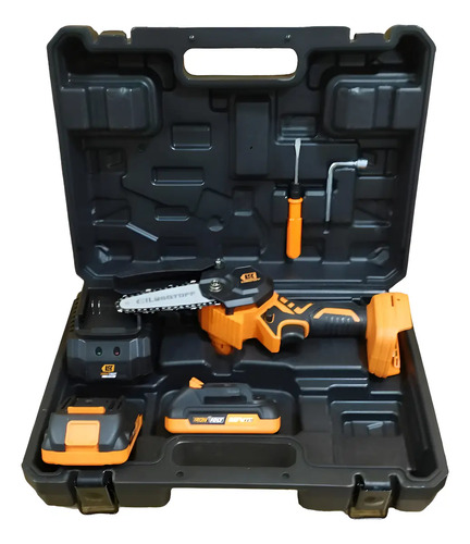 Mini Motosierra A Bateria Lusqtoff Black Series Cargador 2