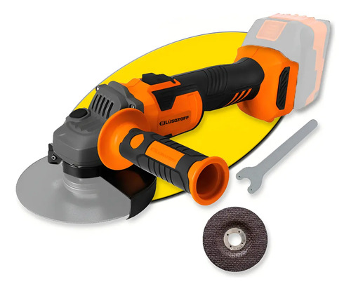 Amoladora Angular Inalambrica 115mm Brushless Lusqtoff Naranja 50 Hz/60 Hz