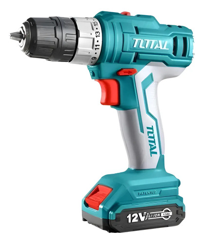 Taladro Atornillador Total Tdli1222 12v Con 2 Batería 10mm