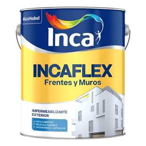 Impermeabilizante Inca Incaflex Frentes Y Muros Blanco 4 L