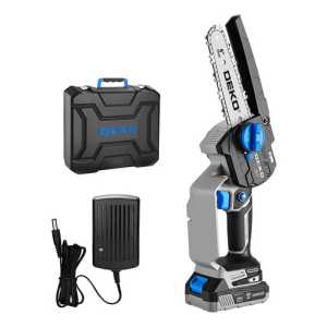 Mini Motosierra Inalámbrica 20v Batería Y Maletín Deko 6''