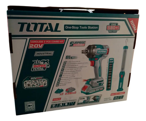 Kit Inalámbrico Total: Llave Impacto 20v 1/2'' Motor Sin Car - Imagen 2
