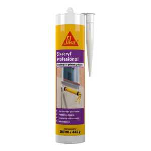 Sikacryl Sellador Acrílico Sika Para Grietas Y Fisuras 280cc