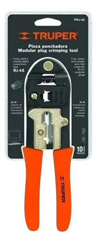 Pinza Crimpeadora Truper Multifuncion Prj-3x Rj-9,11,12,45