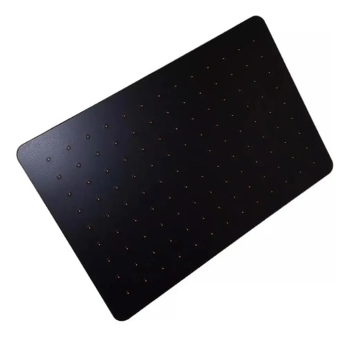 Roseta De Ducha Rectangular Rimontti Negro Mate - Imagen 2