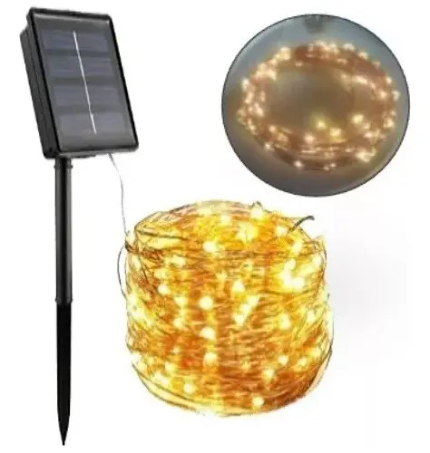 Guirnalda Luciernaga Solar Led Strip 10m Ip65 3000k