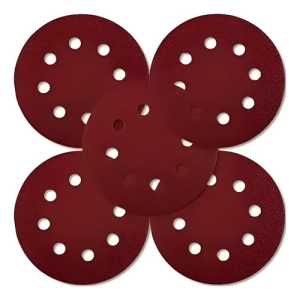 Set 5 Lijas Discos 5 120 Mm Total 3 X Gr80 - 2 X Gr 120