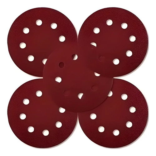 Set 5 Lijas Discos 5 120 Mm Total 3 X Gr80 - 2 X Gr 120