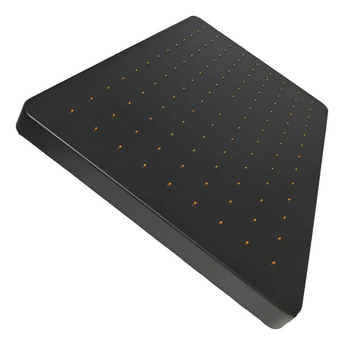 Roseta De Ducha Rectangular Rimontti Negro Mate