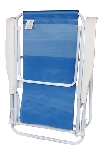 Reposera Silla Plegable Mor 8 Posiciones Azul Resistente - Imagen 4