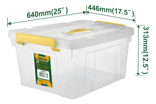 Contenedor Plastico Apilable 87l Jadever Jdtb2390 - Imagen 2
