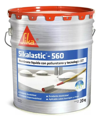 Sikalastic 560 Membrana Liquida Con Poliuretano 20 Kgs Sika - Imagen 2