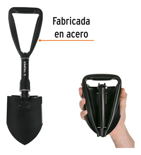 Pala Plegable 18'' Truper PLE-18 Color Negro - Imagen 4