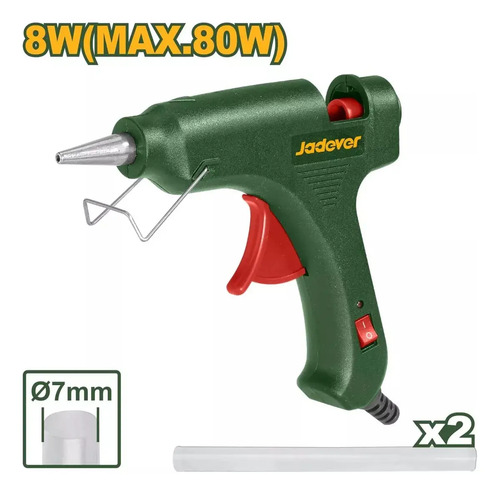 Pistola De Silicona 80w Jadever Jdgl1603 Ferreteria Maria - Imagen 2