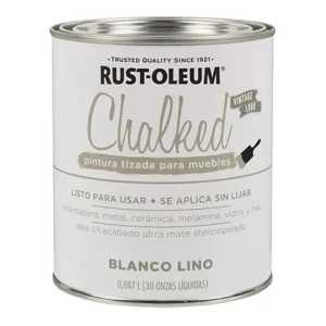 Esmalte Sintetico Chalked Tiza Rust Oleum Blanco Lino 1lt