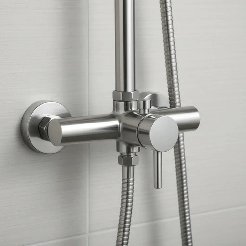 Monocomando Ducha C/barra Cromado Acero Inox - Imagen 6