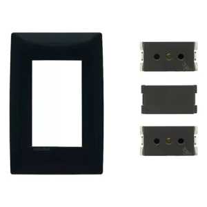 Plaqueta Molveno Atenea + 2 Modular + Ciega Ferreteria Maria