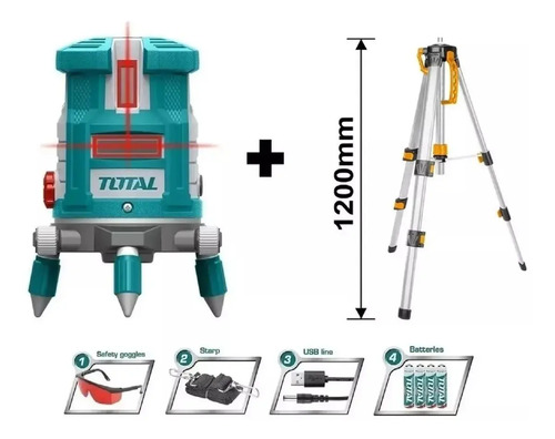 Nivel Laster De 5 Lineas Autonivelante + Tripode Total