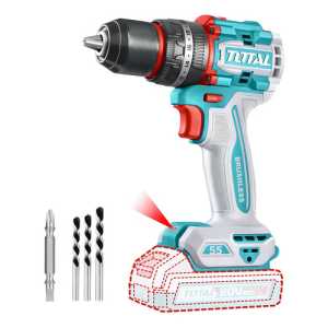 Taladro Percutor Atornillador Total 20v S/carbones A Batería