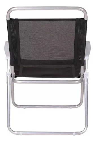 Silla Playera Mor Aluminio Master Plus Negra - Maria - Imagen 4