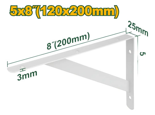Mensula Reforzada Para Estanteria 5x8 Jadever Jdzj3320
