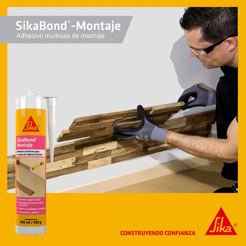 Adhesivo Blanco Sikabond Montaje 300 Cc - Maria - Imagen 2