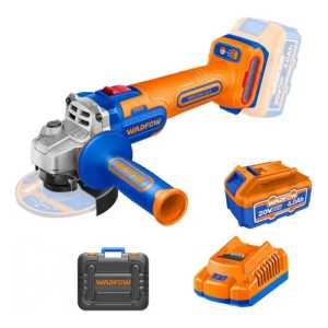 Amoladora Angular Wadfow Inalámbrica C/2 Bat 4.0ah +cargador