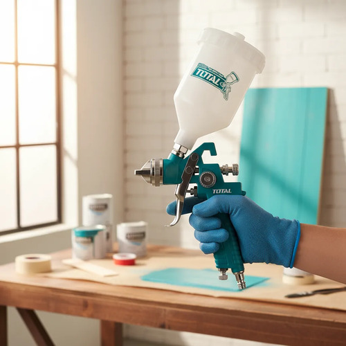 Pistola De Pintar Tacho Pvc 600cc Total Tat10601 Maria - Imagen 3