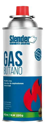 Lata De Gas Butano P/soplete Camping 450ml Slender - Imagen 2