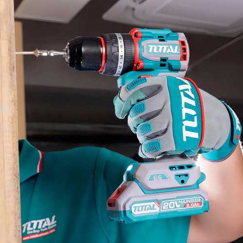 Set 165 Piezas Total: Taladro Percutor Y Atornillador 20v 66nm Sin Carbones, Con Batería 2.0ah, Cargador, Herramientas Manuales Y Maletín - Thkthp11652 Turquesa - Imagen 3